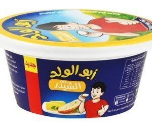 Jibnet Abu Al Walad Full Cream Processed Cheese Spread Cheddar Flavor with Vegetable Fat 100 gr