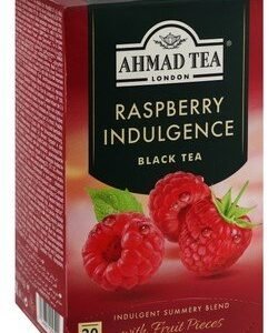 Ahmad Tea Raspberry Indulgence Black Tea Bags with Fruit Pieces 20 per pack