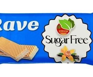 Rave Wafer Biscuits Vanilla Flavor with Stevia - sugar free 8 per pack