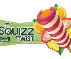 Squizz Twist Orange  Pineapple & Strawberry Ice Cream Stick 65 ml