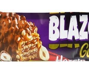 Novy Blazo Gold Caramel & Hazelnut Coated Crispy Wafer Filled with Chocolate Cream 1 pcs