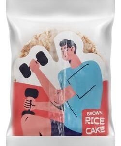 Healthy Mill Oven Baked Brown Rice Cakes with Himalayan Salt - vegan  gluten free 3 per pack