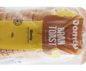 Domty Sliced Bran Toast Bread - no added sugar 500 gr