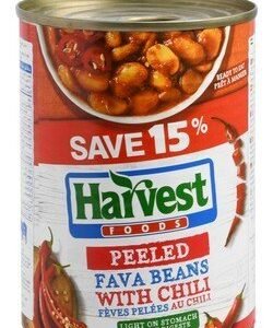 Harvest Foods Fava Peeled Beans with Chili (15% Off) - preservatives free 400 gr