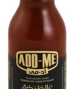 Add-Me Tomato Sauce with Black Pepper & Salt - no added preservatives  no added artificial colors 375 gr