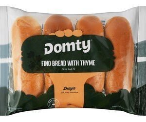 Domty Fino Bread with Thyme 4 per pack