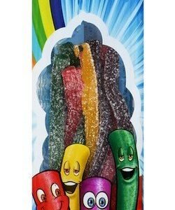 Bebeto Sour Candy Sticks Mixed Fruits Flavor - vegetarian 30 gr