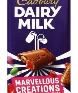 Cadbury Dairy Milk Marvellous Creations Chocolate Slab with Jelly Popping Candies 90 gr