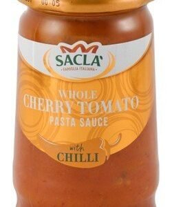 Sacla Whole Cherry Tomato Pasta Sauce with Chili - vegan 350 gr