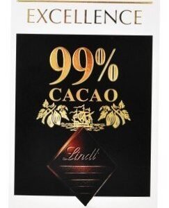 Lindt Excellence 99% Dark Absolute Chocolate Slab 50 gr