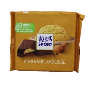 Ritter Sport Chocolate Slab with Caramel Mousse & Almonds 100 gr