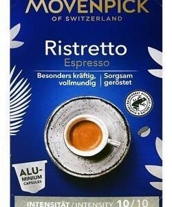 Movenpick Ristretto Espresso Coffee Capsules - Intensity 10 10 coffee capsules