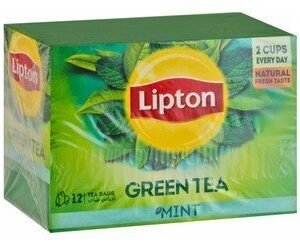 Lipton Mint Green Tea Bags 12 per pack