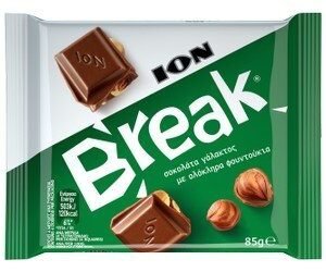 Ion Break Milk Chocolate Slab with Hazelnuts 85 gr