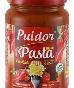 Puidor Spicy Arrabbiata Pasta Sauce - preservatives free  colorants free 360 gr