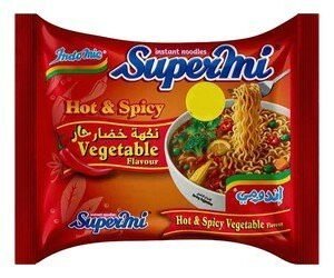 Indomie Supermi Instant Noodles Hot & Spicy Vegetable Flavor