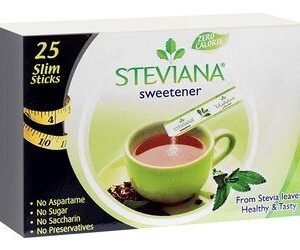 Steviana Zero Calorie Sweeteners (25 Sticks) - aspartame free  sugar free  preservatives free