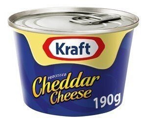 Kraft Processed Cheddar Cheese 190 gr