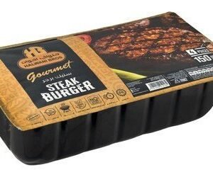 Halwani Bros Frozen Beef Steak Burger (4 Pieces) 600 gr