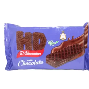 El Shamadan Crispy Cocoa Biscuit Wafer Filled with Chocolate Cream 5 per pack