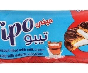 Tipo Mini Chocolate Coated Soft Biscuit Filled with Milk Cream 2 per pack