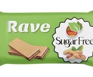 Rave Wafer Biscuits Peanuts Flavor with Stevia - sugar free 8 per pack