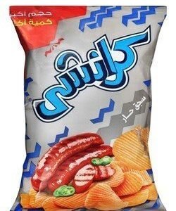 Crunchy Hot Sausage Potato Chips 36 gr