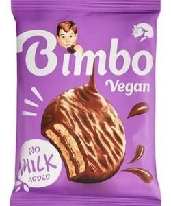 Bimbo Chocolate Coated Vanilla Biscuits stuffed with Cocoa Cream - vegan  no added milk