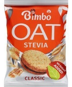 Bimbo Classic Wholegrain Oat Biscuit with Cocoa Cream & Stevia - vegan  no added sugar  preservatives free 1 pcs