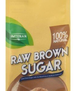 Imtenan Raw Brown Sugar - GMO free  gluten free  artificial additive free 750 gr