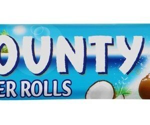 Bounty Milk Chocolate Coated Wafer Rolls Filled with Coconut Cream (2 Pieces) 23.4 gr