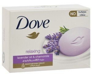 Dove Relaxing Soap Bar Lavender Oil & Chamomile Scent with Moisturizing Cream - sulfate free