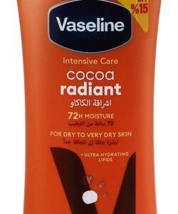Vaseline Intensive Care Radiant Non Greasy Body Lotion with Cocoa Butter Extract for Dry Skin (15% Off)