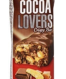 Cocoa Lovers Crispy Chocolate Bar with Biscuits  Caramel & Cocoa 40 gr