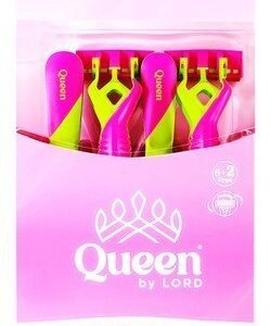 Queen Green & Pink Triple Blade Disposable Razors (6+2 Free)