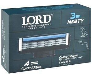 Lord Nebty 3 Blade Razor Cartridges for Men