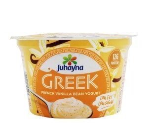 Juhayna Low Fat 12g Protein French Vanilla Bean Greek Yogurt - low sugar 180 gr