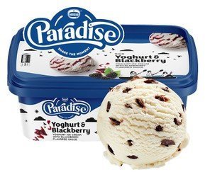 Paradise Blackberry Sauce Yogurt Ice Cream 850 ml