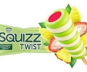Squizz Twist Strawberry  Pineapple & Lemon Ice Cream Stick 65 ml