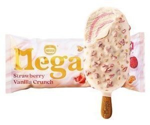 Mega Strawberry & Vanilla Crunch Ice Cream Stick 85 ml