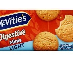 McVitie?s Digestive Minis Light Wheat Biscuits - hydrogenated fat free  artificial colors free  artificial flavors free 60 gr