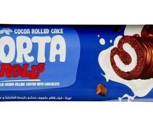 Novy Torta Mega Chocolate Coated Cake Rolls Filled with Vanilla Cream 1 pcs