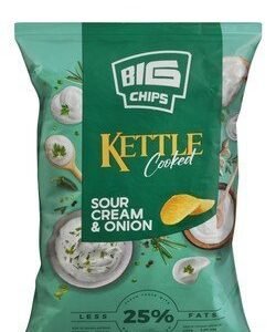 Big Chips Kettle Cooked Sour Cream & Onion Potato Chips - gluten free 58 gr