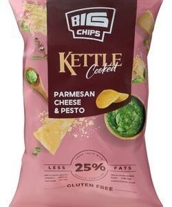 Big Chips Kettle Cooked Parmesan Cheese & Pesto Potato Chips - gluten free