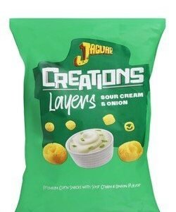 Jaguar Creations Layers Sour Cream & Onion Corn Chips