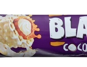 Novy Blazo Caramel & White Chocolate Coated Crispy Wafer Rolls Filled with Coconut Cream 1 pcs