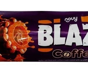 Novy Blazo Caramel & Chocolate Coated Crispy Wafer Rolls Filled with Coffee Cream