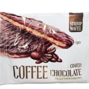 Chocolate Coated Stroopwafel Filled with Caramel - artificial colors free  artificial flavorings free 1 pcs