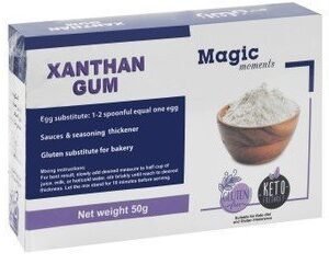 Magic Moments Keto-Friendly Xanthan Gum Powder - gluten free  artificial flavors free  preservatives free 50 gr