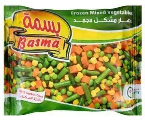 Basma Frozen Mixed Vegetables with Sweet Corn - preservatives free  chemical substances free 400 gr